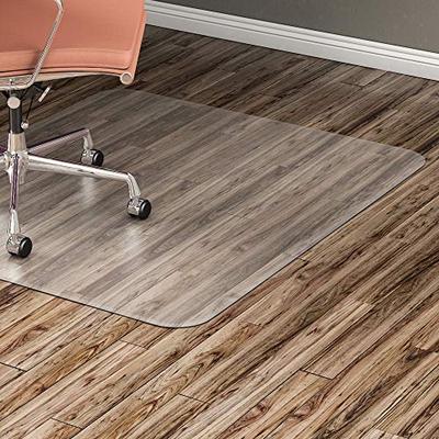 Lorell Hard Floor 60" Rectangular Chairmat Chair Mat, Clear