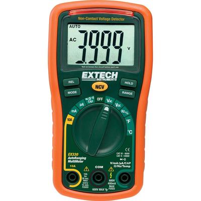 Extech Instruments Autoranging Mini Multimeter with Built-In Thermometer, Type K Remote Probe and NI