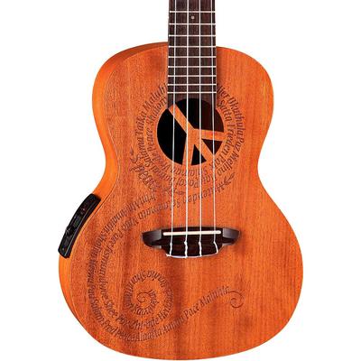 Luna Guitars Maluhia Concert Acoustic-Electric Ukulele Mahogany