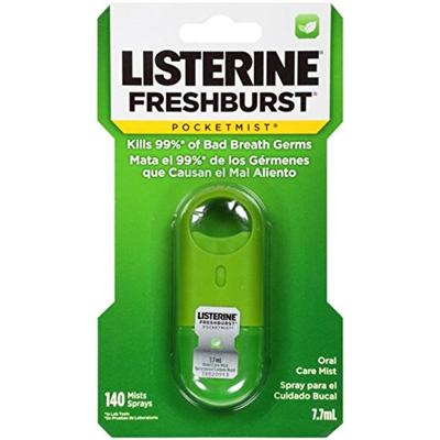 Listerine PocketMist Oral Care Mist, Freshburst 7.7 mL (Pack of 8)
