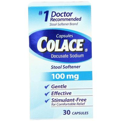 Colace 100mg, 30-count Boxes (Pack of 2)