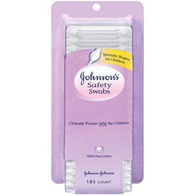 JOHNSON'S Safety Swabs 185 Each (Pack of 6)