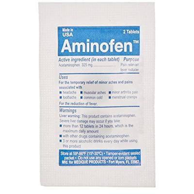Dover 1625314 Dover Addaprin Tablets, 500-Piece, 250 X 2-Packets