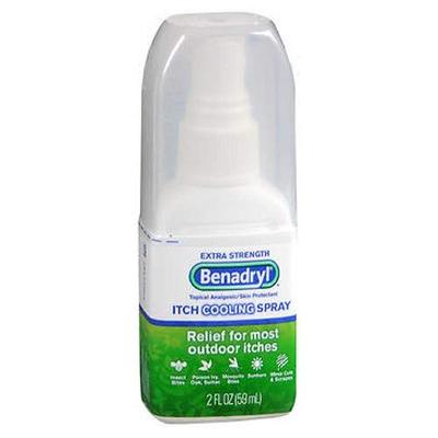 Benadryl Itch Relief Spray Extra Strength 2 oz (Pack of 6)