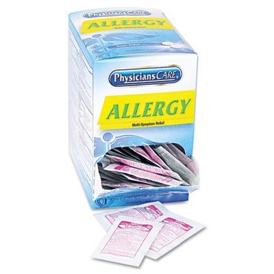 Physicians Care ACM90091 Allergy Tablets, Multi-Symptom Relief, 2 Pills Per Pack, 50 Packs Per Box