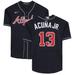 Ronald Acuna Jr. Atlanta Braves Autographed Navy Nike Replica Jersey