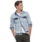 Men's XRAY Washed Denim Jacket, Size: Medium, Dark Blue screenshot. Men's Jackets & Coats directory of Men's Clothing.