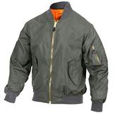 Rothco Lightweight MA-1 Flight Jacket, Sage Green, XL screenshot. Men's Jackets & Coats directory of Men's Clothing.