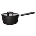 Fiskars 1052235 Saucepan with lid, Capacity: 2.5 litres, Suitable for All Types of hobs, Aluminium/Plastic, Scratch-Resistant, Non-Stick Coating, Hard Face, 2.5 liters