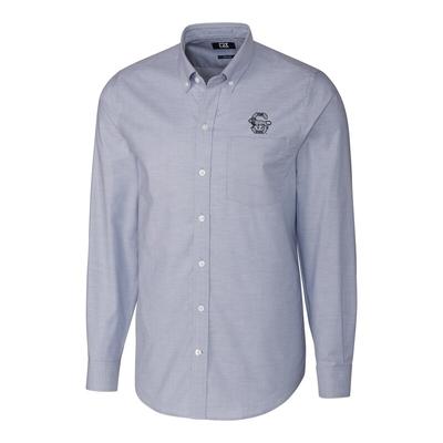 "Cutter & Buck Penn State Nittany Lions Light Blue Stretch Vault Logo Oxford Long Sleeve Shirt"