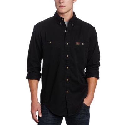 Wrangler Riggs Workwear Men's Big & Tall Logger Shirt,Black,2X