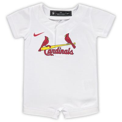 "Newborn & Infant Nike White St. Louis Cardinals Official Jersey Romper"