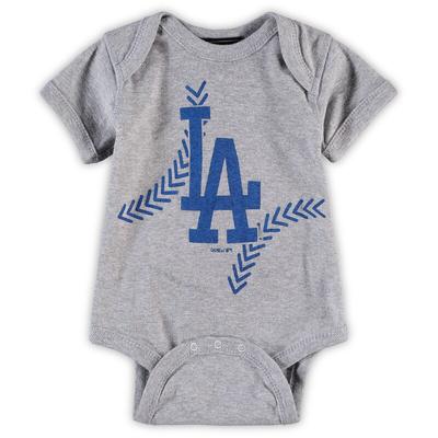Los Angeles Dodgers Newborn & Infant Running Home Bodysuit - Gray