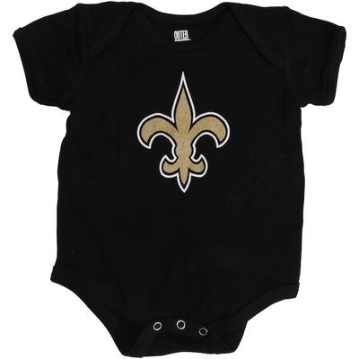 "New Orleans Saints Newborn Black Team Logo Bodysuit"