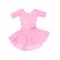 Leveret Girls' Leotards - Pink Three-Quarter Sleeve Skirted Leotard - Toddler & Girls