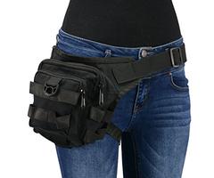 Milwaukee Performance MP8841-BLACK-PCS Black PCS Textile Tactical Thigh Bag with Waist Belt