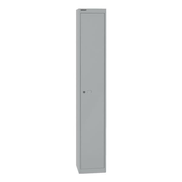 Bisley Garderobenschrank »Office« 1x 40 cm tiefes Abteil silber, 30.5x180.2x45.7 cm