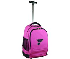 "St. Louis Blues Pink 19'' Premium Wheeled Backpack"
