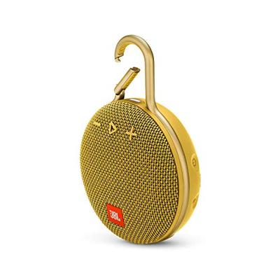JBL Clip 3 Waterproof Portable Bluetooth Speaker - Yellow