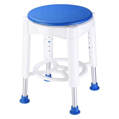 14" Bath Stool Safety Shower Swivel Chair With Rotating Seat Adjustable