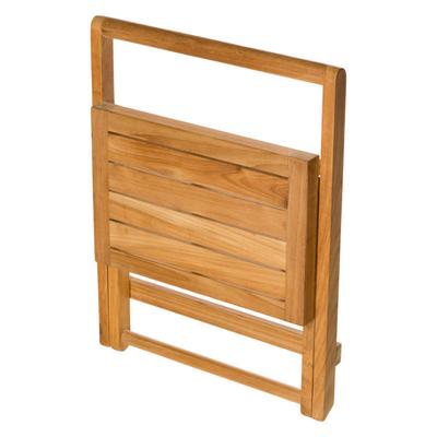 Teak Folding Shower Bench with Handle