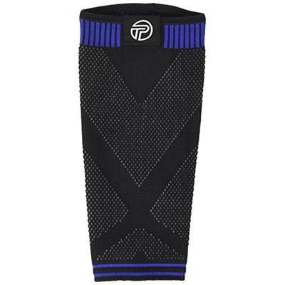 Pro-Tec Athletics 3D Flat Premium Calf Sleeve, Black/Blue, Medium