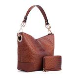 MKF Set Hobo Bag for Women & Wristlet Wallet - PU Leather Designer Handbag Purse - Shoulder Strap La screenshot. Handbags & Totes directory of Handbags & Luggage.