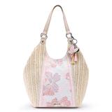 Sakroots Women's Handbags Petal - Petal Pink Flower Blossom Artist Circle Straw Shopper Bag screenshot. Handbags & Totes directory of Handbags & Luggage.