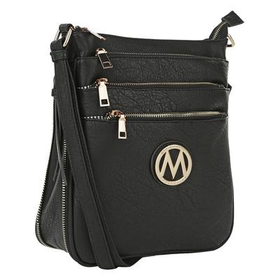 MKF Collection by Mia K. Farrow Women's Handbags Black - Black Salome Expandable Crossbody Bag