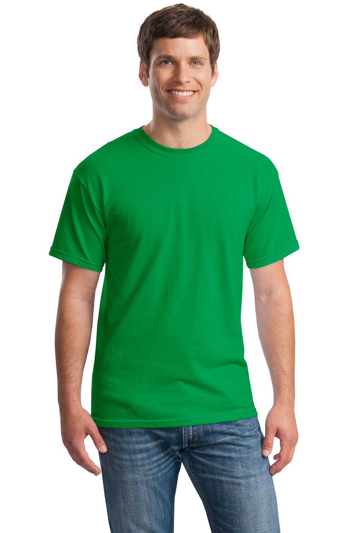 Gildan G500 Adult Heavy Cotton T-Shirt in Irish Green size Small 5000, G5000