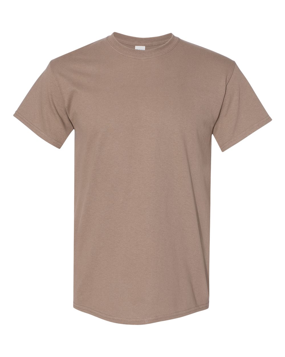 Gildan G500 Adult Heavy Cotton T-Shirt in Brown Savana size Large 5000, G5000