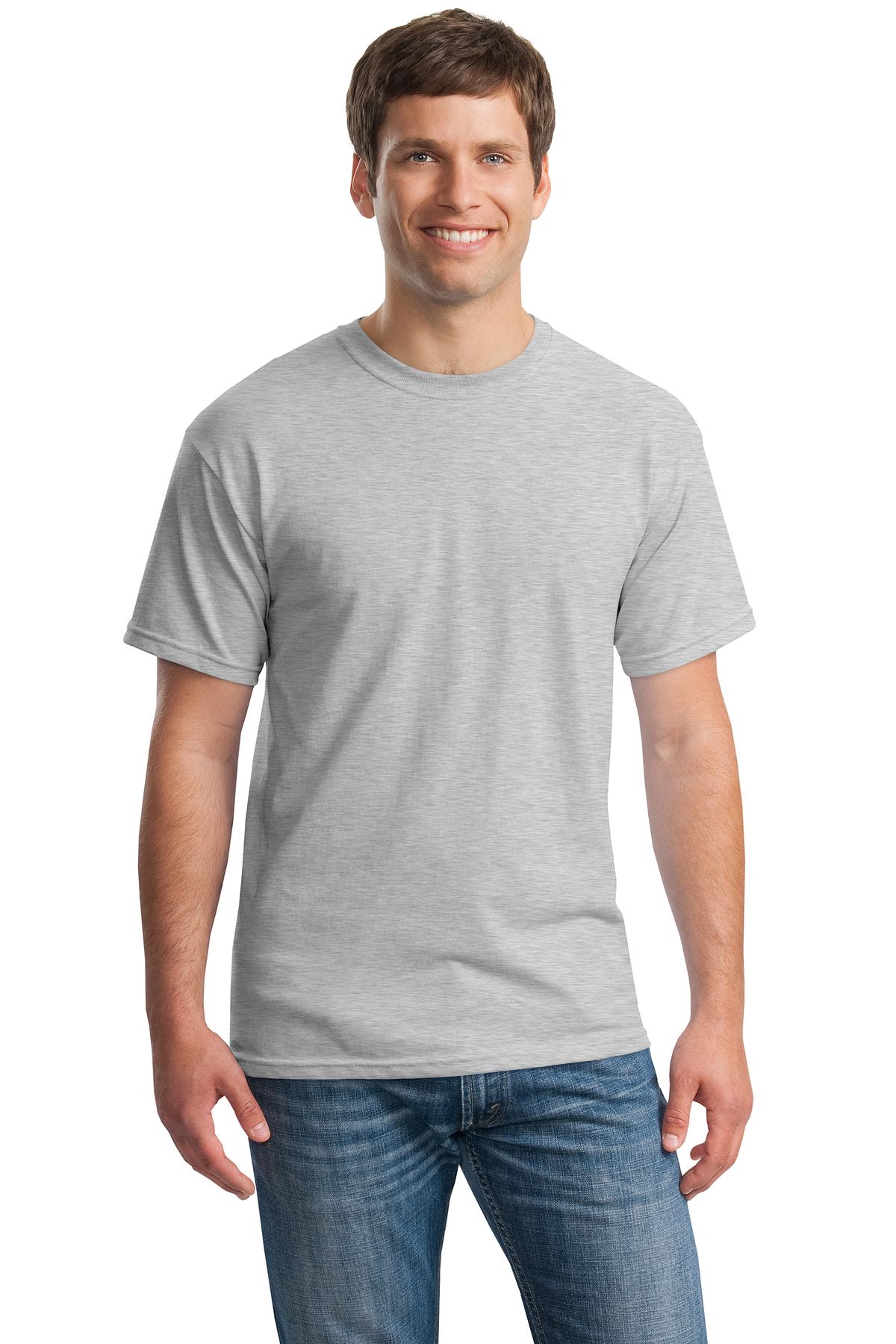 Gildan G500 Adult Heavy Cotton T-Shirt in Ash* size Large 5000, G5000
