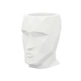 Vondom Adan Resin Statue Planter Resin/Plastic in White | 16.5 H x 11.75 W x 16.25 D in | Wayfair 49064F-WHITE