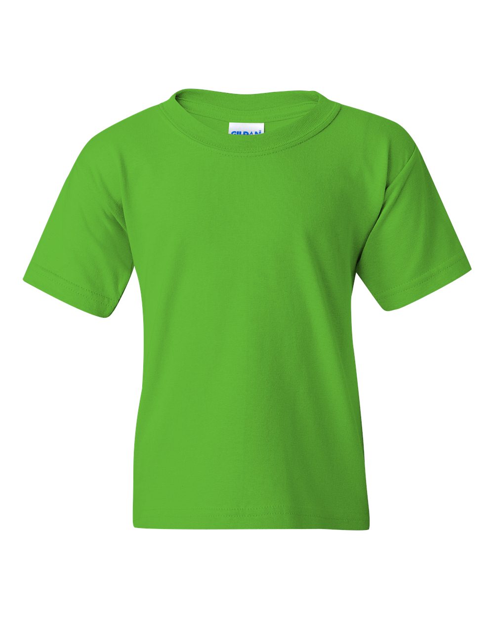Gildan G500B Youth Heavy Cotton T-Shirt in Electric Green size XL 5000B, G5000B