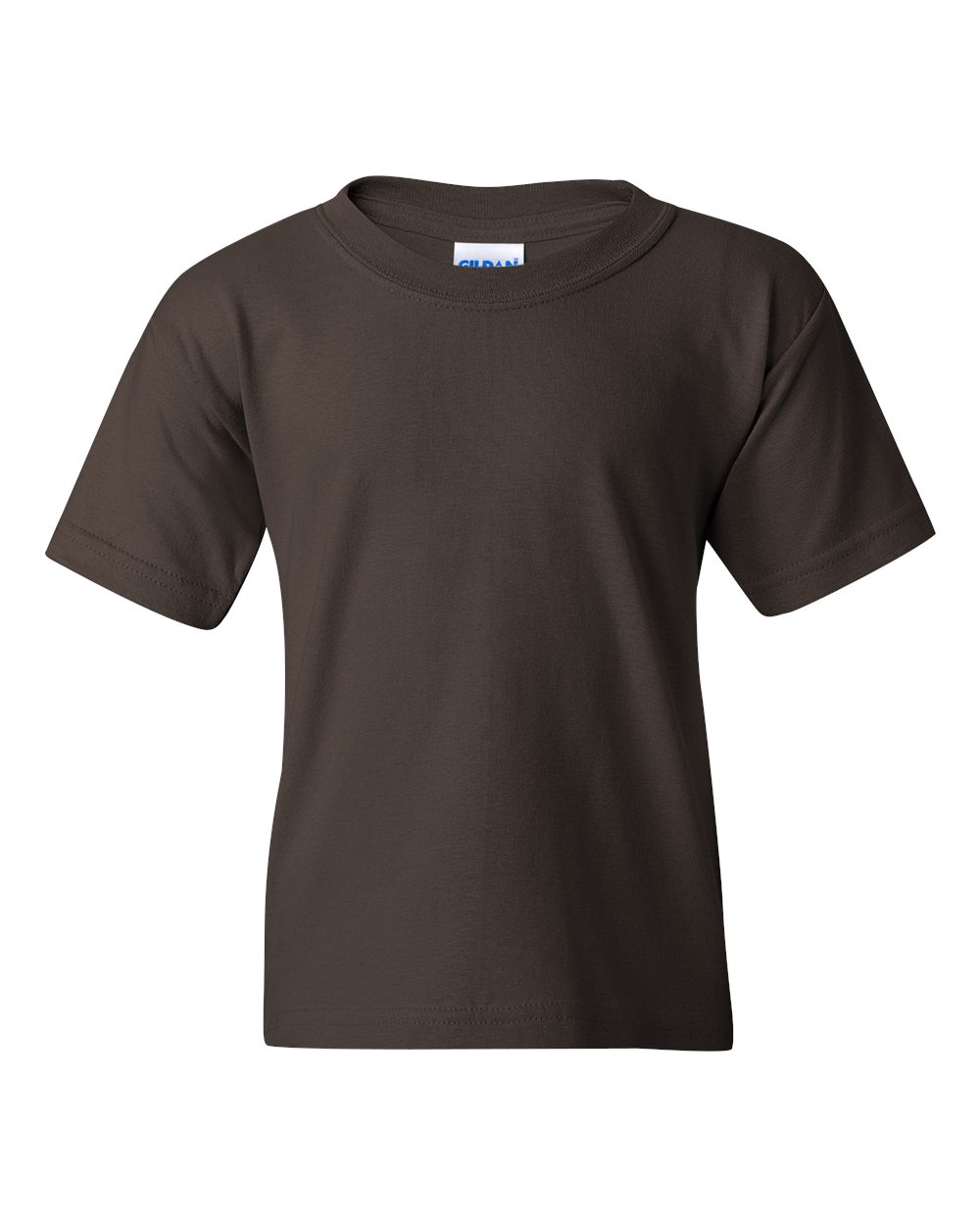 Gildan G500B Youth Heavy Cotton T-Shirt in Dark Chocolate size Small 5000B, G5000B