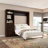 Wade Logan® Arlex Murphy Bed w/ Shelving & Drawers Wood in Brown | 89.1 H x 89.6 W x 92.25 D in | Wayfair 239F001F669041B9B3DEFB68750104A7