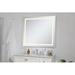 Mercury Row® Scoles Lighted Bathroom/Vanity Mirror Metal in White | 40 H x 36 W x 2 D in | Wayfair 1010DA0B9CED49A5BC255681A7A92BF4