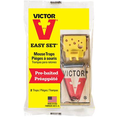 Victor® Pest M035 Easy Set Wood Mouse Trap - 2/Pack