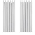 Deconovo Solid Tab Top Curtains Blackout Curtains Thermal Insulated Curtains for Nursery Silver Grey W55 x L82 Inch One Pair