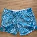 Lilly Pulitzer Shorts | Blue Floral Lilly Pulitzer Shorts | Color: Blue/White | Size: 0