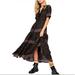 Free People Dresses | Free People Rare Feeling Maxi Dress Size Xs | Color: Black/Red | Size: Xs