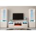 Orren Ellis Delaine Entertainment Center for TVs up to 88" w/ Electric Fireplace Included Wood in White | Wayfair D0FDA631F7DA452997DCC4AD84F550BD