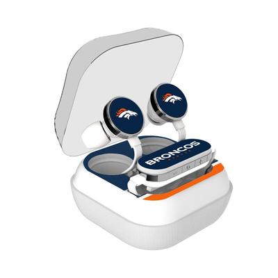 Denver Broncos Stripe Design Wireless Earbuds