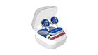 Kansas Jayhawks Stripe Design Wireless Earbuds