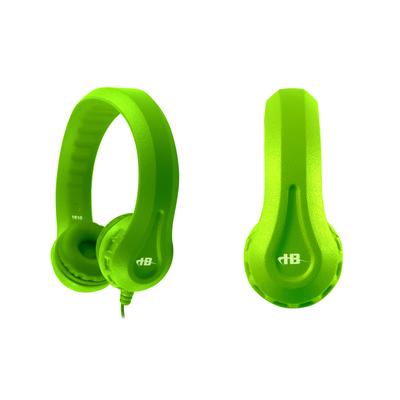 Flex Phones;foam headphone;3.5mm stereo plug;straight cord Green On The Ear
