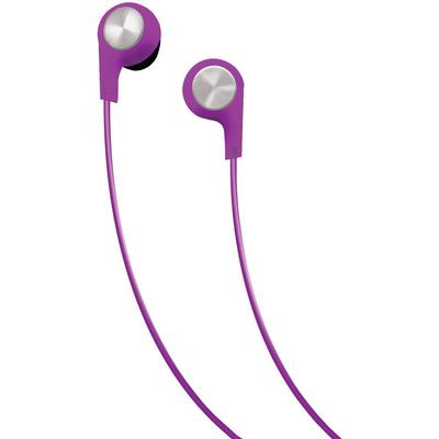 Maxell Bass 13 Heavy-Bass In-Ear Earbuds with Microphone in Purple