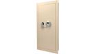 BARSKA 0.82 cu. ft. Steel Large Wall Biometric Safe, Cream, Ivory