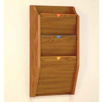 Wooden Mallet Three Pocket HIPPAA Compliant Chart Holder PCH24-3LO / PCH24-3MH / PCH24-3MO Finish: M