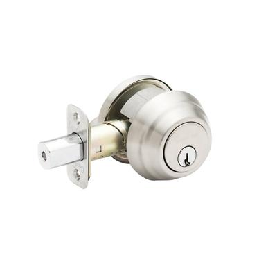 Copper Creek DBFR5410 Keyed Entry Single Cylinder Deadbolt with Interior Thumbtu Satin Stainless