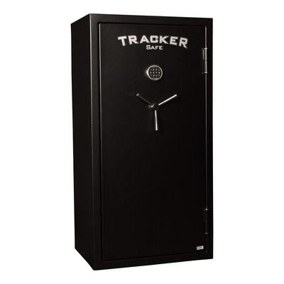 Tracker Safe 24-Gun Fire-Resistant Electronic Lock, Black Powder Coat, Black powder coat finish